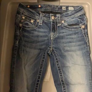 Miss me girls size 12 cropped jeans
